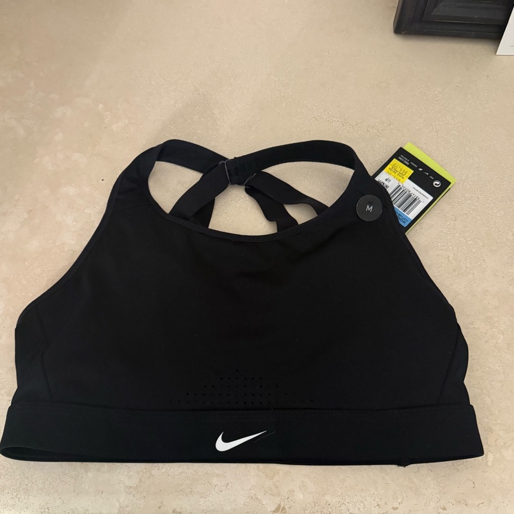 Nike Women's Dri-Fit High Support Impact Sports Bra Black